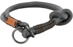 TRIXIE BE NORDIC Zug-Stopp-Halsband, L&ndash;XL: 55 cm / &Oslash; 13 mm, dunkelgrau / braun