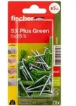 fischer Spreizd&uuml;bel SX Plus Green 5 x 25 S K, 20 St&uuml;ck
