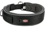 TRIXIE Premium Halsband, extra breit, 53 - 62 cm / 50 mm, schwarz/grafit
