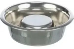 TRIXIE Slow Feeding Edelstahlnapf, 0,6 l / &Oslash; 17 cm