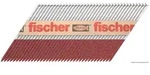 fischer Verzinkter Rahmennagel (gvz) mit Ringschaft FF NFP 75x2,8 mm + 2 Gaskart...