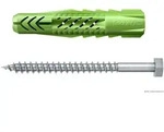 fischer Universald&uuml;bel UX Green 12 x 70 S mit Schraube, 2 St&uuml;ck