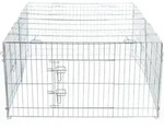 TRIXIE natura Freilaufgehege mit Abdeckung, Metall, 144 x 58 x 116 cm