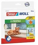 tesamoll E-Profil Gummidichtung f&uuml;r 1 - 3,5 mm Spalten, f&uuml;r T&uuml;ren und Fenster,