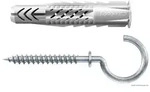 fischer Universald&uuml;bel UX 8 x 50 RH mit Rand und Rundhaken, 25 St&uuml;ck