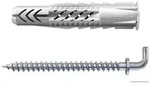 fischer Universald&uuml;bel UX 8 x 50 WH mit Rand und Winkelhaken, 25 St&uuml;ck