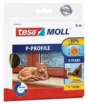 tesamoll P-Profil Gummidichtung f&uuml;r 2 - 5 mm Spalten, f&uuml;r T&uuml;ren und Fenster,