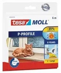 tesamoll P-Profil Gummidichtung f&uuml;r 2 - 5 mm Spalten, f&uuml;r T&uuml;ren und Fenster,