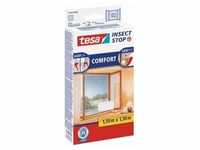 tesa INSECT STOP COMFORT Fliegengitter mit Klettband für Fenster, weiß, 1,3 x 1,...