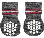 TRIXIE 19502, TRIXIE Hundesocken, Anti-Rutsch, S-M, grau