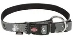 TRIXIE Silver Reflect Halsband, M&ndash;L: 35&ndash;55 cm / 20 mm, schwarz / silbergrau