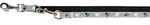 TRIXIE Silver Reflect V-Leine, M&ndash;L: 2,00 m / 20 mm, schwarz / silbergrau