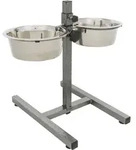 TRIXIE Hundebar, Edelstahl / Metall, 2 x 1,8 l / &Oslash; 21 cm