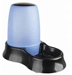 TRIXIE Futter- und Wasserspender, Kunststoff, 1,5 l / 28 x 20 x 17 cm