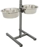 TRIXIE Hundebar, Edelstahl / Metall, 2 x 2,8 l / &Oslash; 24 cm