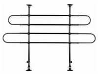 TRIXIE Auto-Gitter, gewinkelt, Breite: 85–140 cm Höhe: 75–110 cm, schwarz