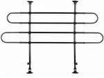 TRIXIE Auto-Gitter, gewinkelt, Breite: 85&ndash;140 cm H&ouml;he: 75&ndash;110 cm, schwarz