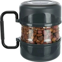 TRIXIE 2491, TRIXIE Reise-Set, Kunststoff, 2 l / 2 x 0,75 l, dunkelgrau