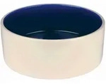 TRIXIE Napf, Keramik, 2,3 l / &Oslash; 22 cm, creme / blau