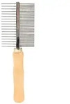 TRIXIE Kamm, beidseitig, mittel / grob, Holz / Metallzinken, 17 cm
