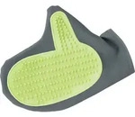TRIXIE Fellpflege-Handschuh, PU / TPR, 11 x 21 cm, gr&uuml;n