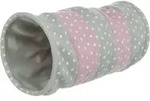 TRIXIE Spieltunnel, Fleece, &Oslash; 25 x 50 cm, hellgrau / rosa