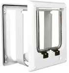 TRIXIE 4-Wege Freilauft&uuml;r elektromagnetisch, 21,1 x 24,4 cm, wei&szlig;
