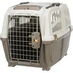 TRIXIE 39742, TRIXIE Transportbox Skudo 4, S-M: 48 x 51 x 68 cm, taupe / sand