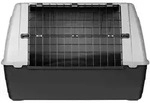 TRIXIE Transportbox Journey, M: 88 x 58 x 51 cm, schwarz / grau