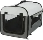 TRIXIE Soft Kennel Basic, XS: 32 x 32 x 47 cm, dunkelgrau / hellgrau