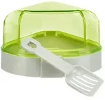 TRIXIE Ecktoilette mit Dach, 14 x 8 x 11 / 11 cm