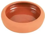 TRIXIE Napf mit abgerundetem Rand, Keramik, 125 ml / &Oslash; 10 cm, terrakotta