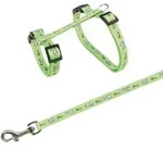 TRIXIE Geschirr mit Leine, Kaninchen, Hasen-M&ouml;hren-Motiv, 25&ndash;44 cm / 10 mm,