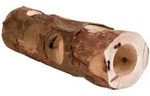 TRIXIE R&ouml;hrentunnel, M&auml;use, Rindenholz, &Oslash; 7 x 30 cm