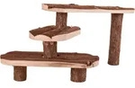 TRIXIE Treppe, Meerschweinchen, Rindenholz, 38 x 24 cm