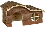 TRIXIE Haus Hanna, Meerschweinchen, Rindenholz / geflammt, 31 x 19 x 19 cm