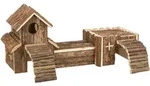 TRIXIE Tunnelsystem Frida, M&auml;use, Rindenholz, 47 x 22 x 15 cm