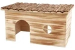 TRIXIE Haus Grete 2 Ausg&auml;nge Kaninchen, Rindenh. / gefl., 45 x 24 x 28 cm