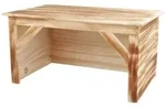 TRIXIE Haus, Zwergkaninchen, Holz / geflammt, 50 x 26 x 31 cm