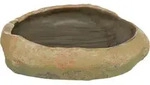 TRIXIE Wasser- und Futterschale im Steppenfelsen Design, 15 x 3,5 x 12 cm
