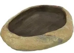 TRIXIE Wasser- und Futterschale im Steppenfelsen Design, 19 x 5 x 16 cm