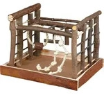 TRIXIE Spielplatz, Rindenholz, 35 x 29 x 25 cm