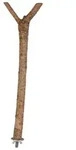 TRIXIE Sitzstange Y-Form, Schraubbefestigung, Rindenholz, 35 cm / &Oslash; 18 mm
