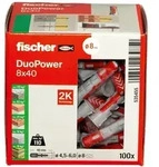 fischer Allzweckd&uuml;bel DuoPower 8 x 40, 100 St&uuml;ck