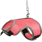 TRIXIE Softgeschirr mit Leine, gro&szlig;e Kaninchen, 25&ndash;40 cm, 1,20 m
