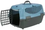 TRIXIE Transportbox Capri 1, XS: 32 x 31 x 48 cm, dunkelgrau / pastellblau