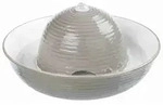 TRIXIE Trinkbrunnen Vital Flow, Keramik, 1,5 l / &Oslash; 28 x 12 cm, grau / wei&szlig;