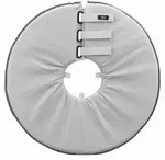 TRIXIE Schutzkragen, Polyester / Schaumstoff, L: 46&ndash;49 cm / 24 cm, grau