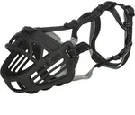 TRIXIE Muzzle Flex Maulkorb, Gummi, XL&ndash;XXL, schwarz