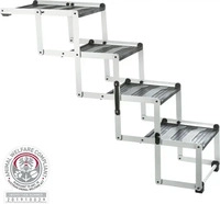 TRIXIE 39378, TRIXIE 4-stufige Falt-Treppe, Aluminium / Kunststoff / TPR,...